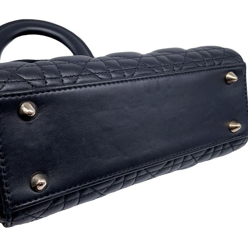 クリスチャン・ディオール ハンドバッグ マイレディディオール カナージュ M0538OCEA Christian Dior バッグ 2wayショルダー 黒