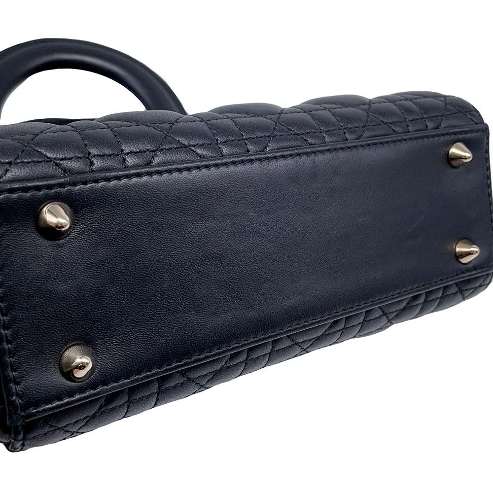 クリスチャン・ディオール ハンドバッグ マイレディディオール カナージュ M0538OCEA Christian Dior バッグ 2wayショルダー 黒