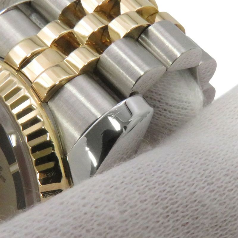 ロレックス デイトジャスト D番 SS/K18YG 116233 ROLEX 腕時計 ブラック/シルバー文字盤