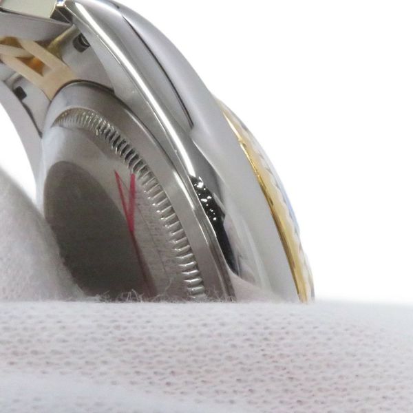 ロレックス デイトジャスト D番 SS/K18YG 116233 ROLEX 腕時計 ブラック/シルバー文字盤