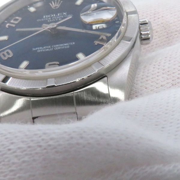 ロレックス オイスターパーペチュアル デイト Y番 15210 ROLEX 腕時計 ブルー文字盤 アラビア