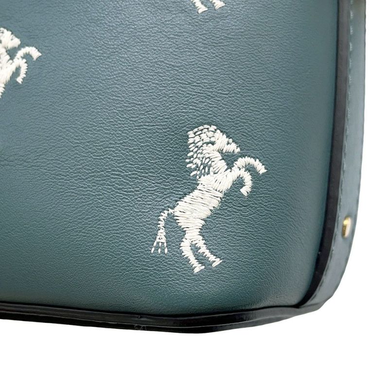 クロエ ハンドバッグ ロイ レザー ホース刺繍 バケットバッグ Chloe 2wayショルダー