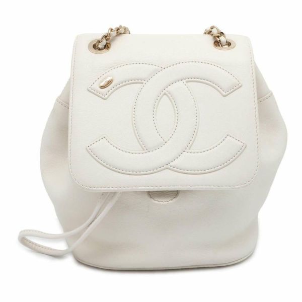 シャネル リュック ココマーク レザー AS0325 CHANEL バッグ バックパック 白 安心保証 | 中古・新品ブランド販売ギャラリーレア公式通販