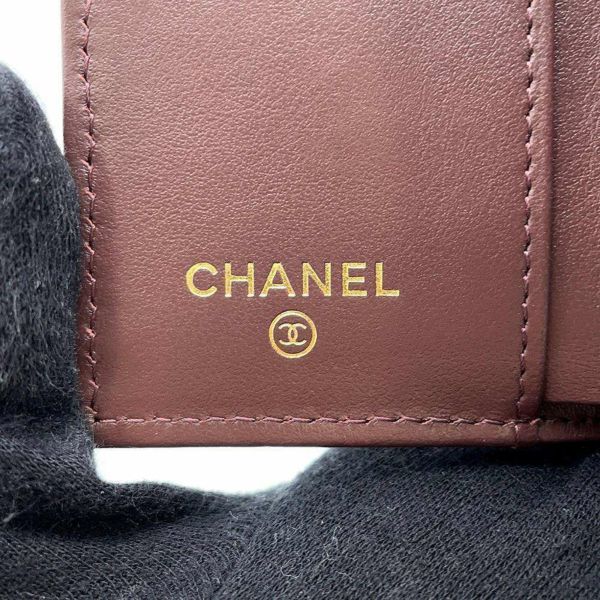 シャネル 三つ折り財布 マトラッセ ココマーク クラシック スモール フラップ ウォレット AP0230 CHANEL 財布 黒