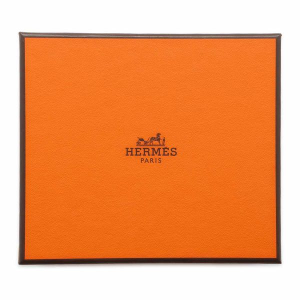 エルメス カードケース ベアン ミニ  モノクローム ブラック/クローム金具 ヴォーエプソン Z刻印 HERMES 財布 黒