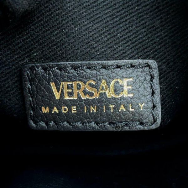 ヴェルサーチェ ショルダーバッグ ラ メドゥーサ バケット レザー 1004247 VERSACE バッグ 黒