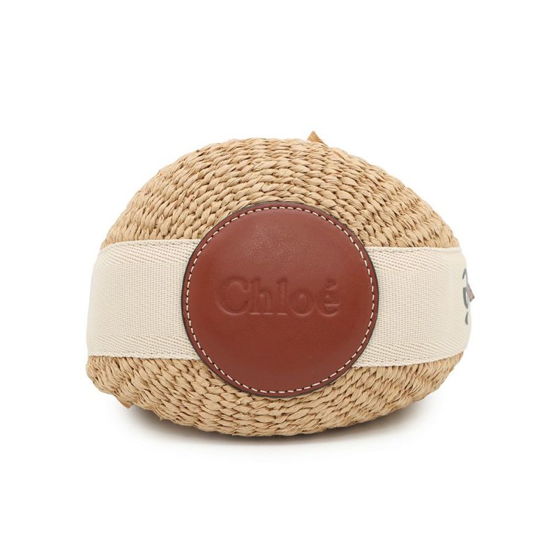 クロエ ハンドバッグ ウッディ スモール バスケット ストロー CHC22SS381G55101 Chloe ショルダーバッグ