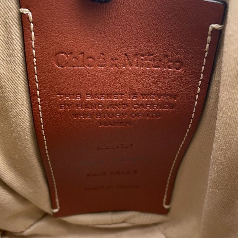 クロエ ハンドバッグ ウッディ スモール バスケット ストロー CHC22SS381G55101 Chloe ショルダーバッグ