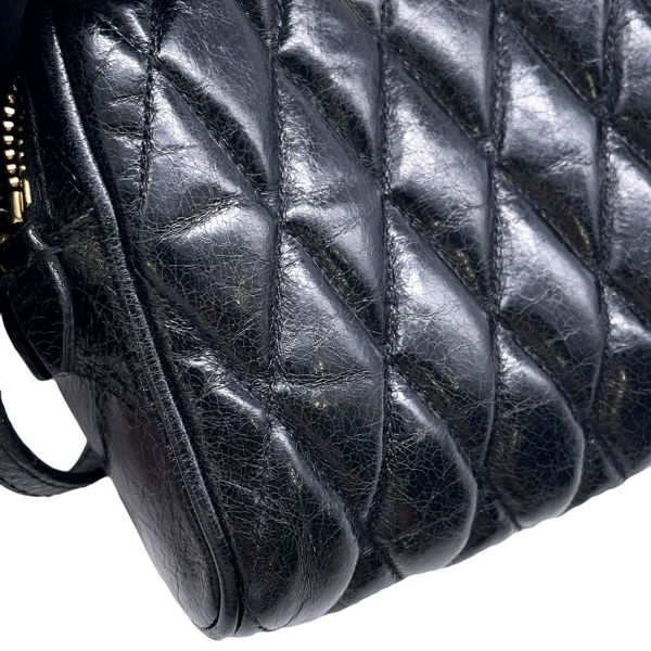 ミュウミュウ ショルダーバッグ キルティング レザー Miu Miu バッグ 黒