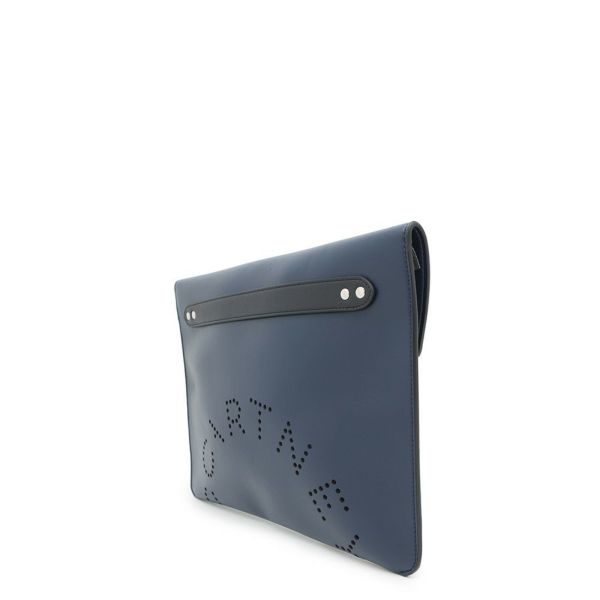 ステラマッカートニー クラッチバッグ ロゴ パンチング レザー Stella McCartney