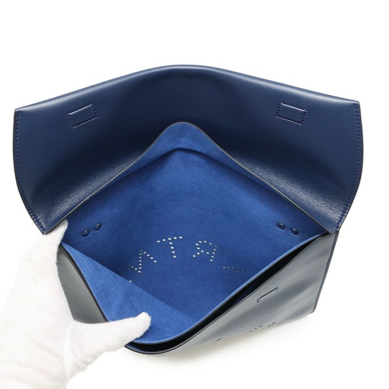 ステラマッカートニー クラッチバッグ ロゴ パンチング レザー Stella McCartney