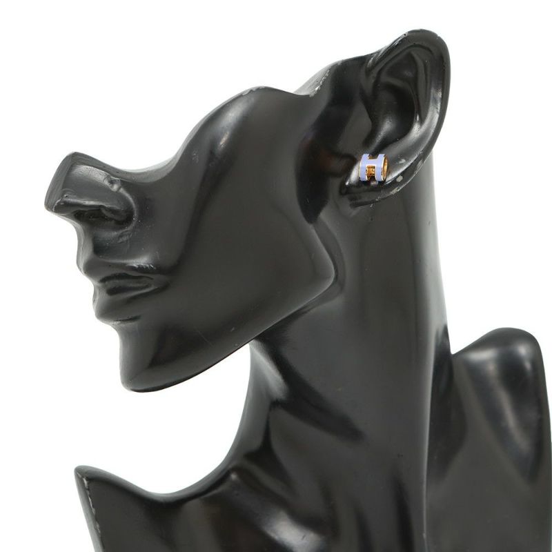 エルメス ピアス ミニ・ポップアッシュ リラ/ゴールド金具 HERMES アクセサリー