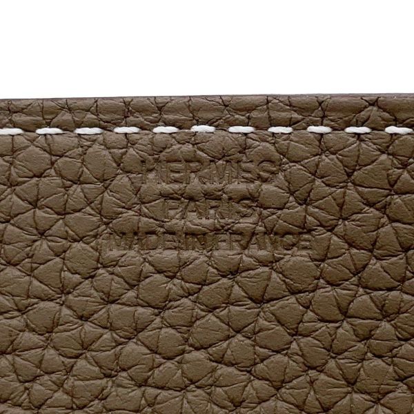 エルメス トレイ ヴィド・ポッシュ ミーズ・エ・ルランス エトゥープ/シルバー金具 トリヨン U刻印 HERMES トレー