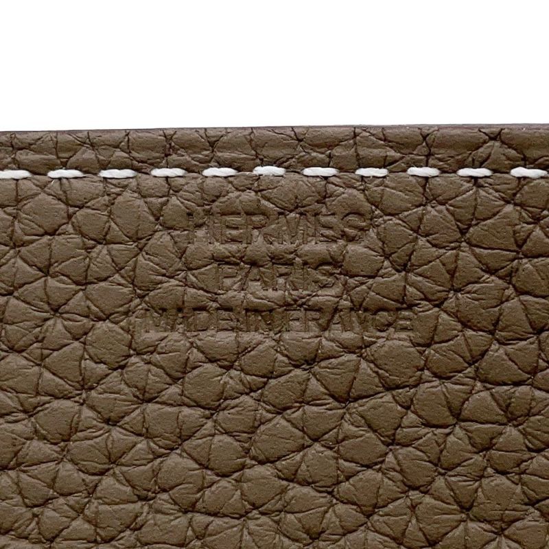 エルメス トレイ ヴィド・ポッシュ ミーズ・エ・ルランス エトゥープ/シルバー金具 トリヨン U刻印 HERMES トレー