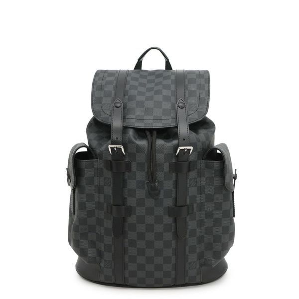 ルイヴィトン リュック ダミエ・グラフィット クリストファーMM N41379 LOUIS VUITTON ブラック 黒 バックパック