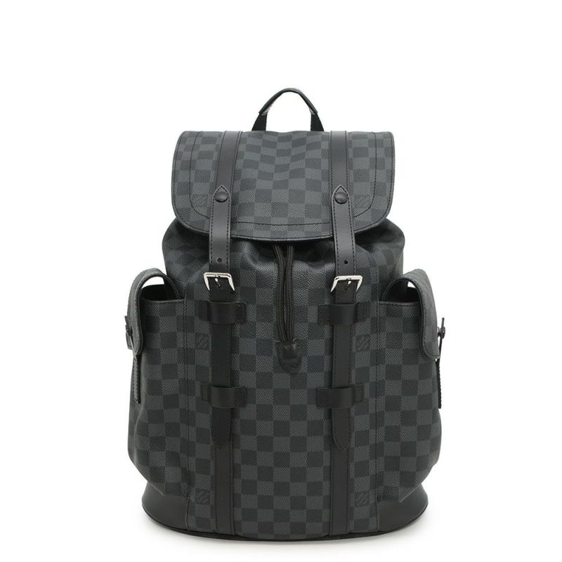 ルイヴィトン リュック ダミエ・グラフィット クリストファーMM N41379 LOUIS VUITTON ブラック 黒 バックパック