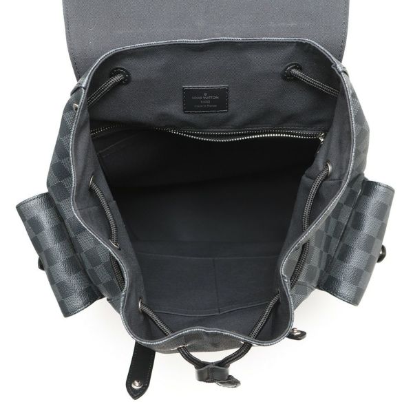 ルイヴィトン リュック ダミエ・グラフィット クリストファーMM N41379 LOUIS VUITTON ブラック 黒 バックパック