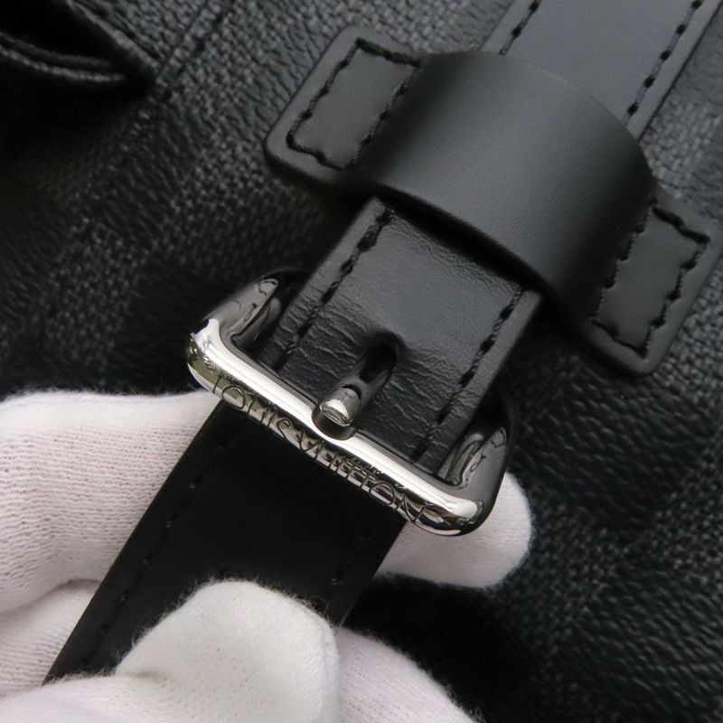 ルイヴィトン リュック ダミエ・グラフィット クリストファーMM N41379 LOUIS VUITTON ブラック 黒 バックパック