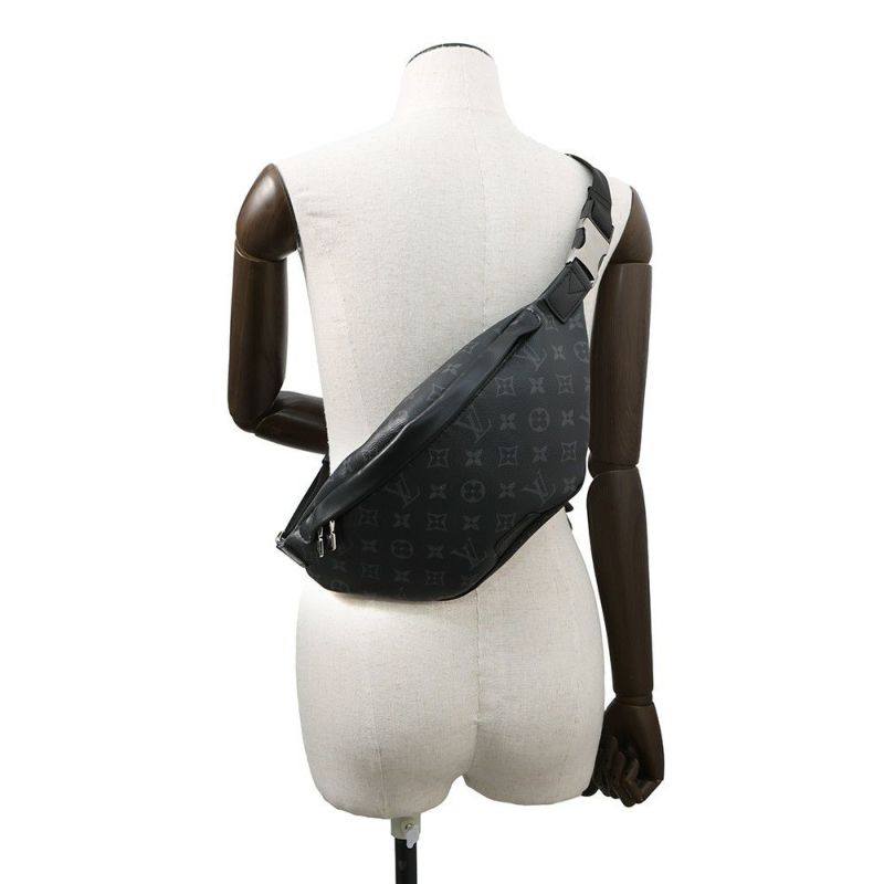 ルイヴィトン ボディバッグ モノグラム・エクリプス ディスカバリー・バムバッグ M44336 LOUIS VUITTON ブラック 黒