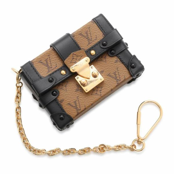 ルイヴィトン ポーチ モノグラム・リバース エッセンシャル・トランク R98571 LOUIS VUITTON ブラック 黒 チャーム