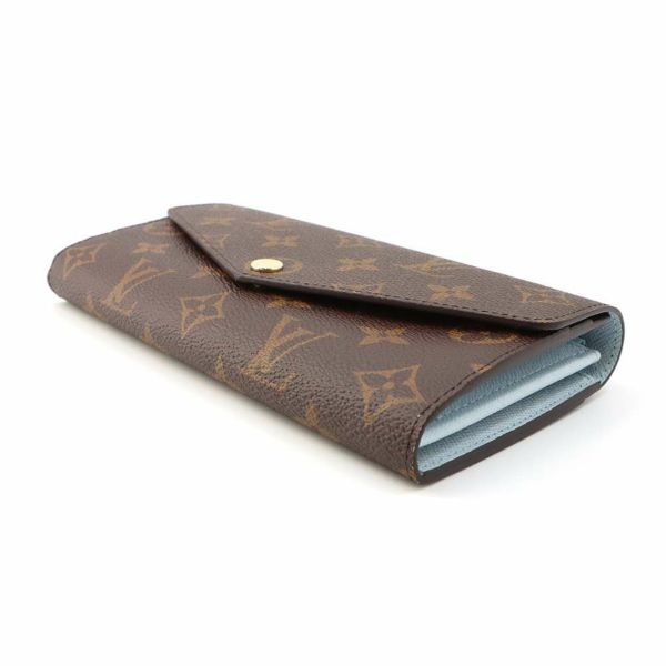 ルイヴィトン 長財布 モノグラム ポルトフォイユ・サラ NM M83580 LOUIS VUITTON ブルーオランプ