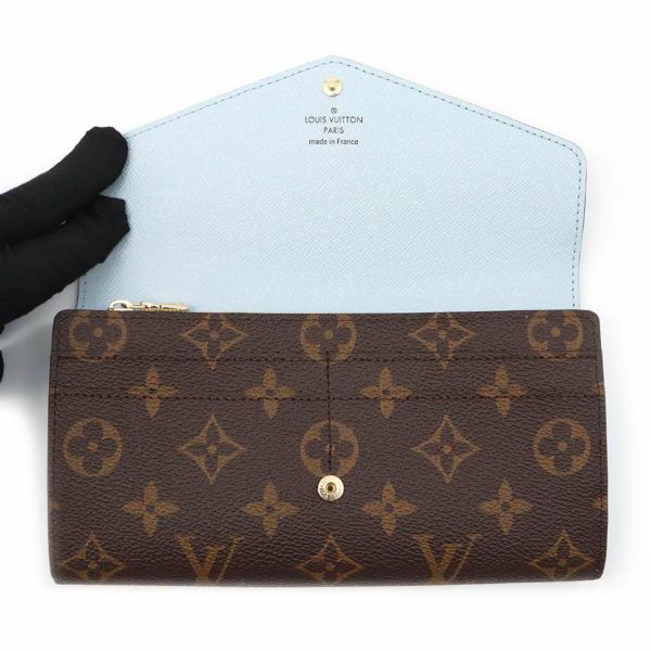 ルイヴィトン 長財布 モノグラム ポルトフォイユ・サラ NM M83580 LOUIS VUITTON ブルーオランプ