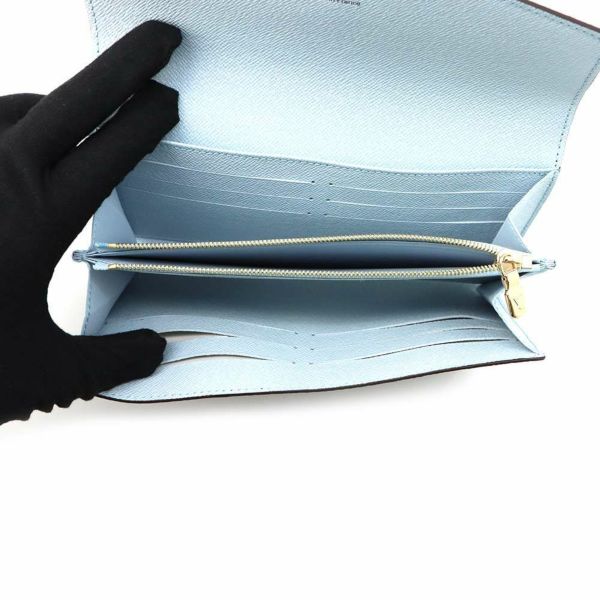 ルイヴィトン 長財布 モノグラム ポルトフォイユ・サラ NM M83580 LOUIS VUITTON ブルーオランプ