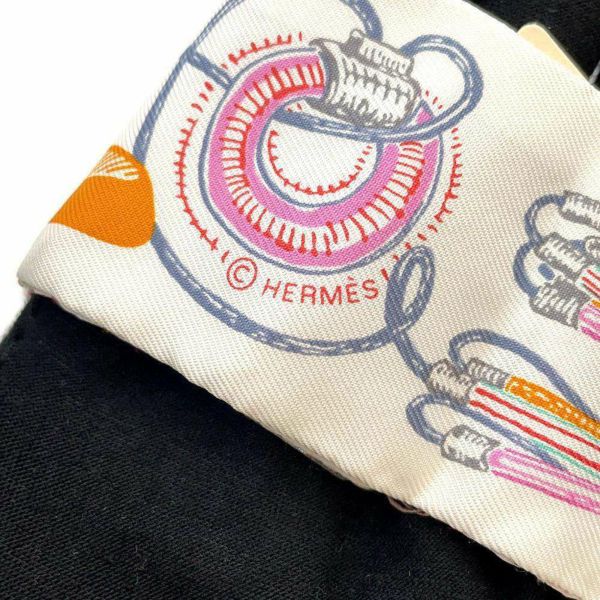 エルメス スカーフ ツイリー シュヴァロスコープ ネオン ポワンティエ 刺繍 シルク HERMES 2023春夏