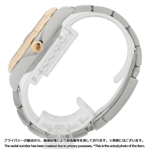 ロレックス デイトジャスト G番 SS/K18YG 116333G ROLEX 腕時計 黒文字盤 10Pダイヤ