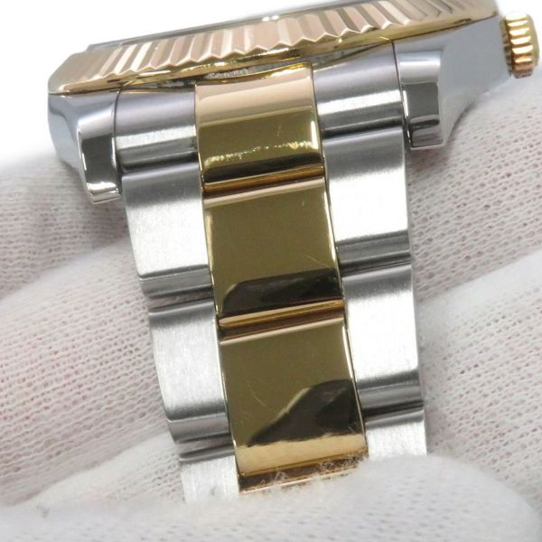 ロレックス デイトジャスト G番 SS/K18YG 116333G ROLEX 腕時計 黒文字盤 10Pダイヤ