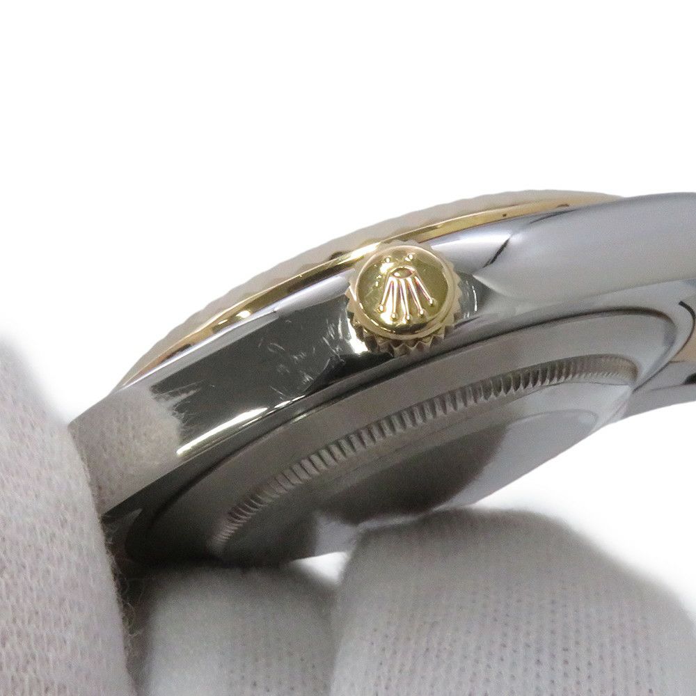 ロレックス デイトジャスト G番 SS/K18YG 116333G ROLEX 腕時計 黒文字盤 10Pダイヤ
