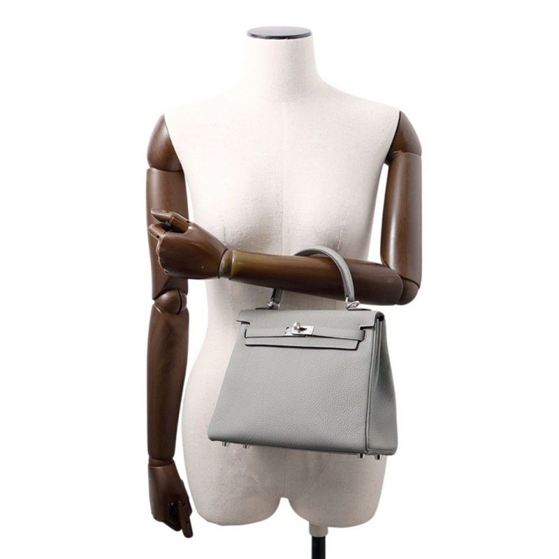 エルメス ハンドバッグ ケリー25 内縫い グリムエット/シルバー金具 トゴ W刻印 HERMES Kelly 2wayバッグ