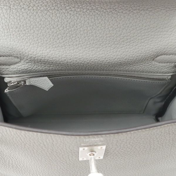 エルメス ハンドバッグ ケリー25 内縫い グリムエット/シルバー金具 トゴ W刻印 HERMES Kelly 2wayバッグ