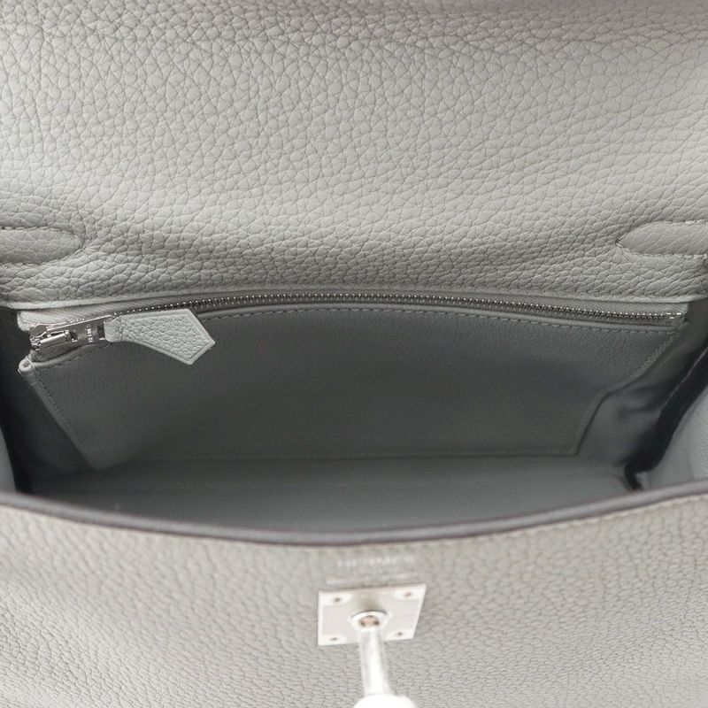 エルメス ハンドバッグ ケリー25 内縫い グリムエット/シルバー金具 トゴ W刻印 HERMES Kelly 2wayバッグ