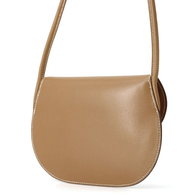 エルメス ショルダーバッグ ゴールド/シルバー金具 ボックスカーフ HERMES ポシェット