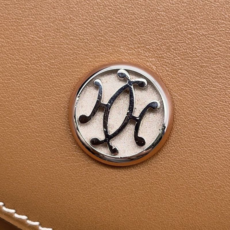 エルメス ショルダーバッグ ゴールド/シルバー金具 ボックスカーフ HERMES ポシェット