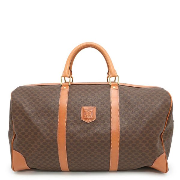 セリーヌ ボストンバッグ マカダム PVC/レザー CELINE 旅行用 トラベル