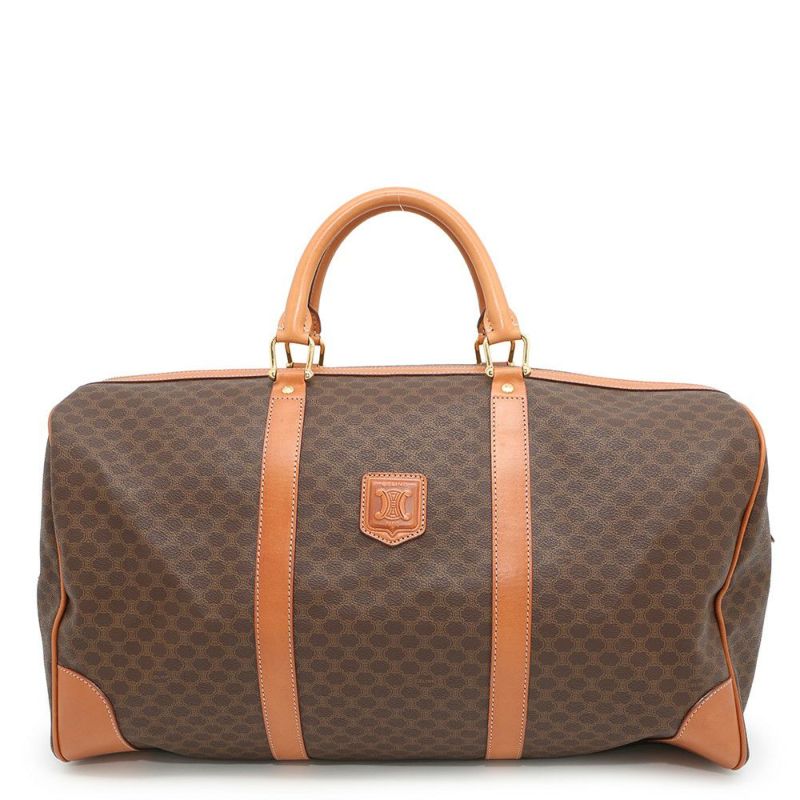 セリーヌ ボストンバッグ マカダム PVC/レザー CELINE 旅行用 トラベル