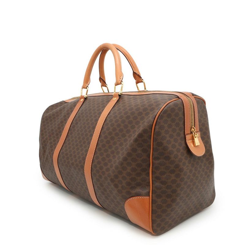 セリーヌ ボストンバッグ マカダム PVC/レザー CELINE 旅行用 トラベル