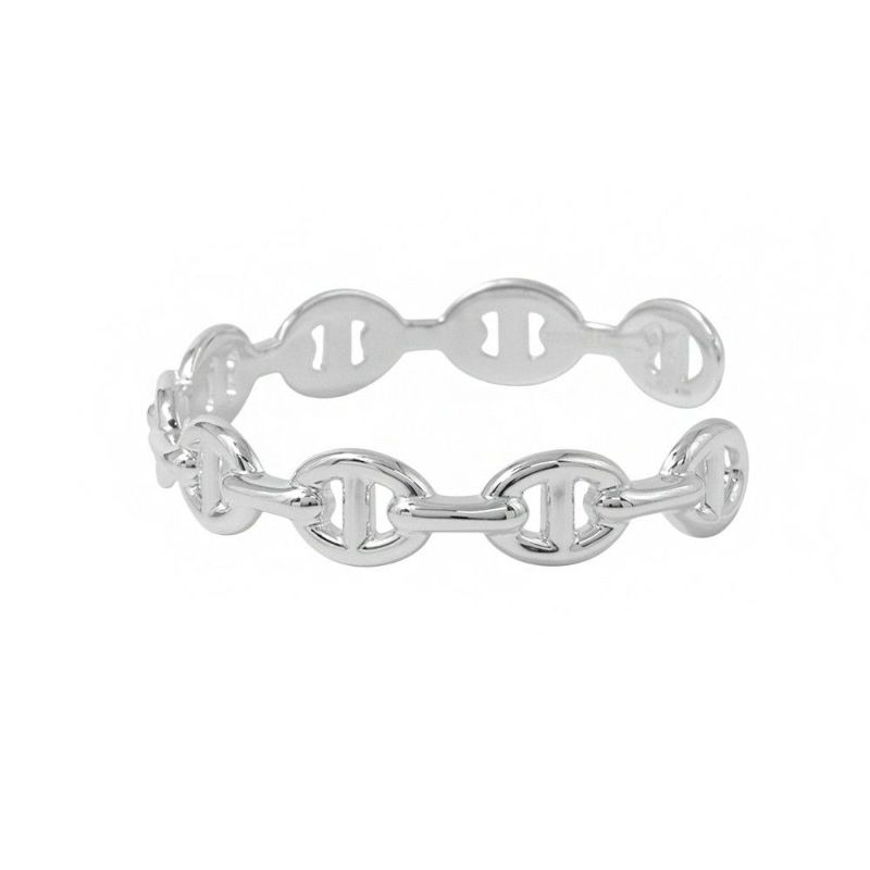 エルメス ブレスレット シェーヌダンクル アンシェネ バングル SV925シルバー サイズLG HERMES バングル