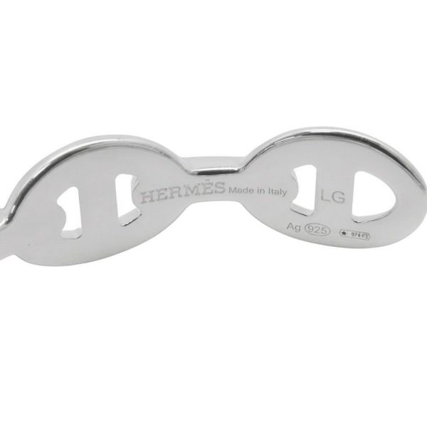 エルメス ブレスレット シェーヌダンクル アンシェネ バングル SV925シルバー サイズLG HERMES バングル