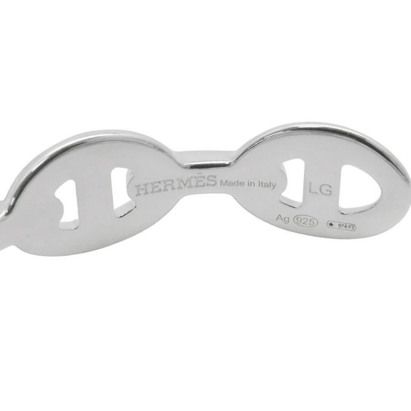 エルメス ブレスレット シェーヌダンクル アンシェネ バングル SV925シルバー サイズLG HERMES バングル