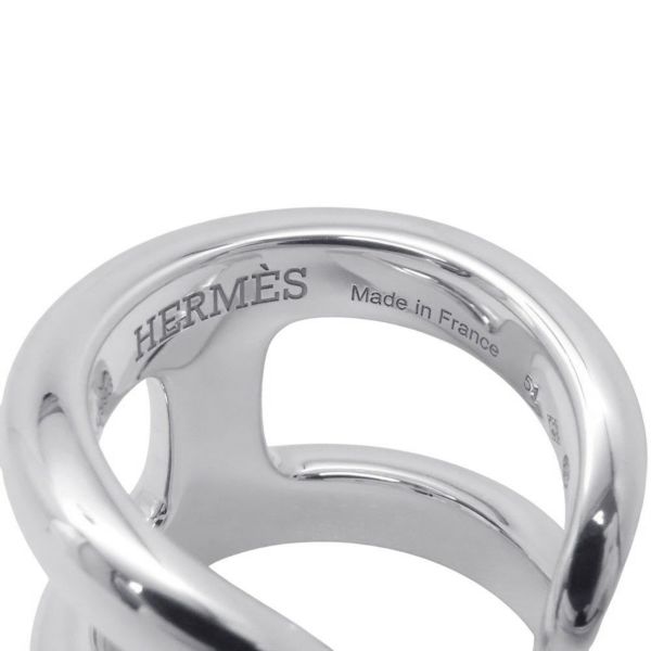 大ぶりで魅せるシルバージュエリー【HERMES】Osmose リング GM HERMES∽Bague Osmoseオスモス GMシルバー∽パリ本店より速達