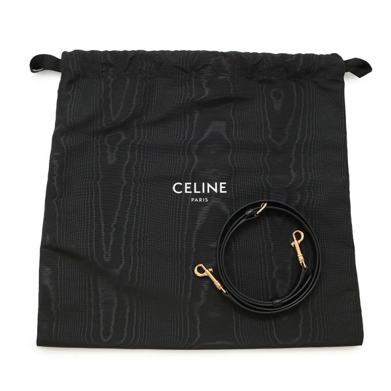 セリーヌ ハンドバッグ トリオンフ スモール ボストン カーフレザー 113773 2way 黒