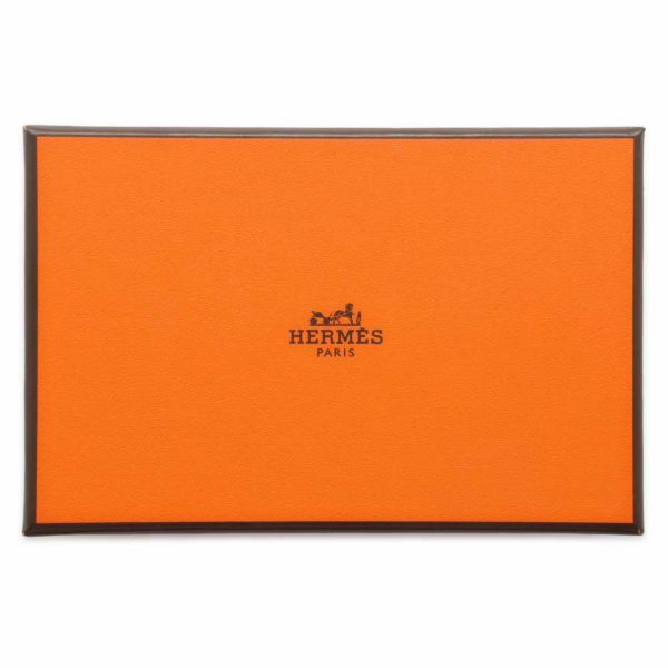 エルメス コインケース カルヴィ デュオ エトゥープ/シルバー金具 ヴォーエプソン W刻印 財布