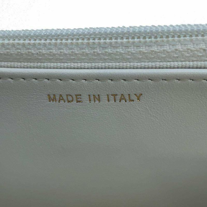 シャネル チェーンウォレット マトラッセ ココマーク キャビアスキン AP2804 CHANEL 財布 白