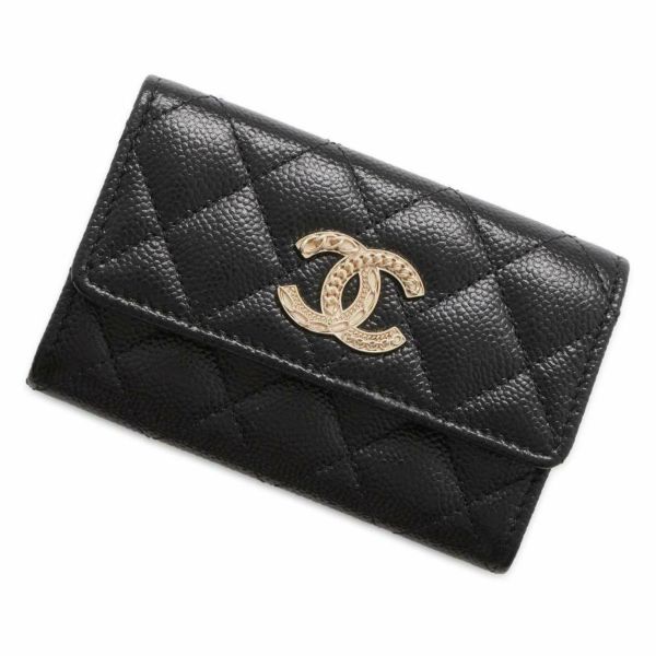 シャネル カードケース マトラッセ フラップ ココマーク キャビアスキン AP3978 CHANEL 黒 |  中古・新品ブランド販売ギャラリーレア公式通販