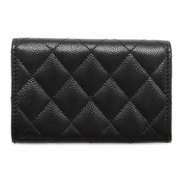 シャネル カードケース マトラッセ フラップ ココマーク キャビアスキン AP3978 CHANEL 黒