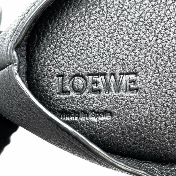 ロエベ ショルダーバッグ バニー アニマル 119.12.T35 LOEWE バッグ ウサギ 黒