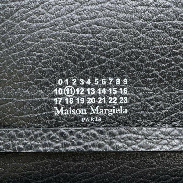 メゾンマルジェラ チェーンウォレット ４ステッチ グレイニーレザー SA3UI0008P4455T8013 Maison Margiela 財布 黒